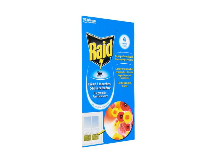 Raid Fliegenfalle Fenstersticker 4 Stück