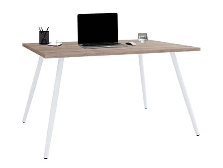 VCM Schreibtisch Sonoma-Eiche 80x50x70 cm im skandinavischen Retro-Look Schreibtisch im skandinavischen Retro-Design - Büro, Wohn- oder Jugendzimmer - Design-Liebhaber - Holzwerkstoff