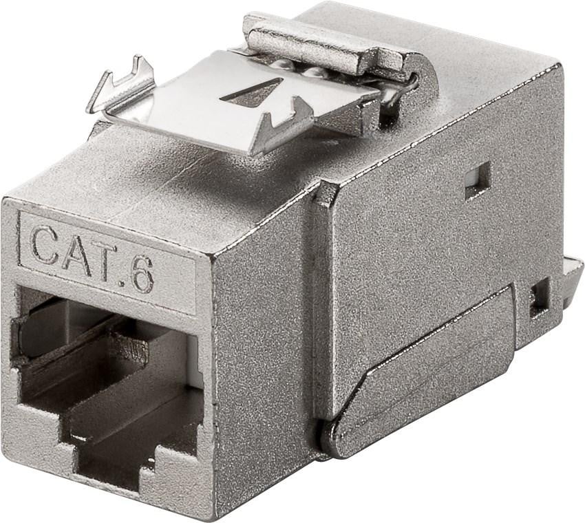 Goobay CAT 6 Keystone RJ45 module STP, 17 mm