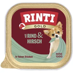 Rinti Gold mini Hirsch & Rind 16x100 g