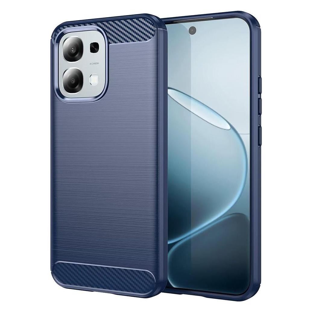 Techsuit - Carbon Silicone - Oppo A6 Pro 4G / A6 Pro 5G - Blue (Oppo A6 5G) (69671657)