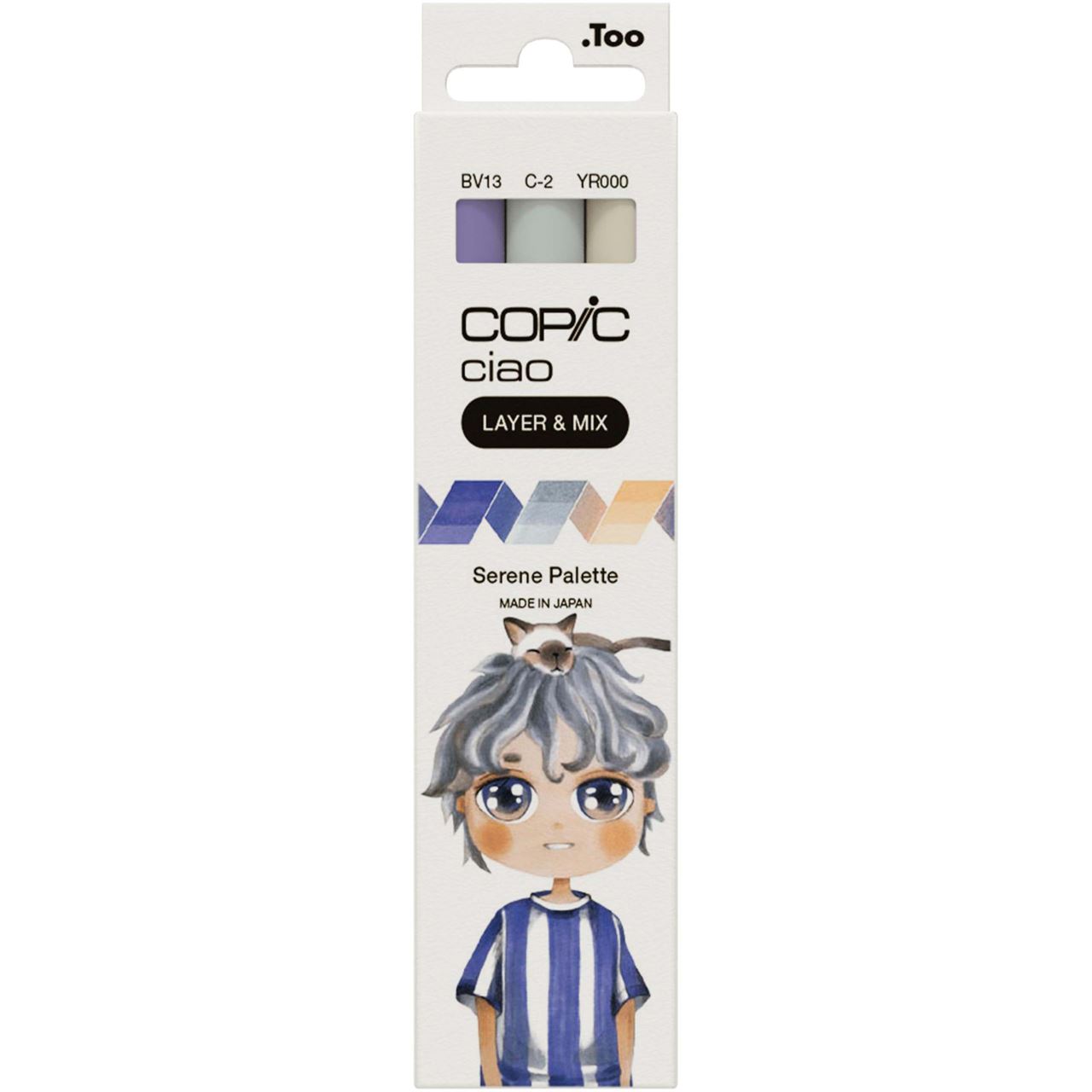 COPIC Ciao Serene Palette Layoutmarker-Set farbsortiert 1,0 + 6,0 mm, 3 St.