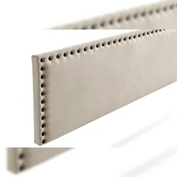 Gepolstertes Kopfteil MODENA Aqualine 160x55x8 cm - Getoastetes Beige - Moonia