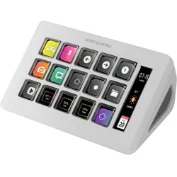 Mars Gaming Console De Streaming Stream Deck Slim Msd-One (Blanc), Streaming Deck, Weiss