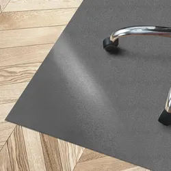 floordirekt Bodenschutzmatte mit abgeschrägter Kante    Kleopatra   Dunkelgrau
