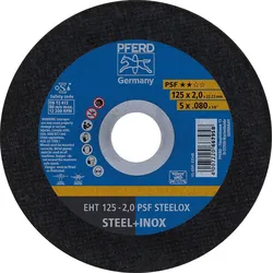 Trennscheibe PFERD Ø 125 x 2,0 x 22,23mm für Stahl, Edelstahl