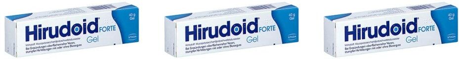 Hirudoid Forte Gel bei Venenentzündungen und Blutergüssen 3x40g