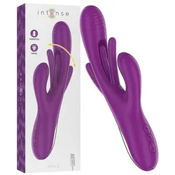 Intense, Vibrator, Apolo Wiederaufladbarer Multifunktionsvibrator 7 Vibrationen Mit Lila Schwingender Zunge