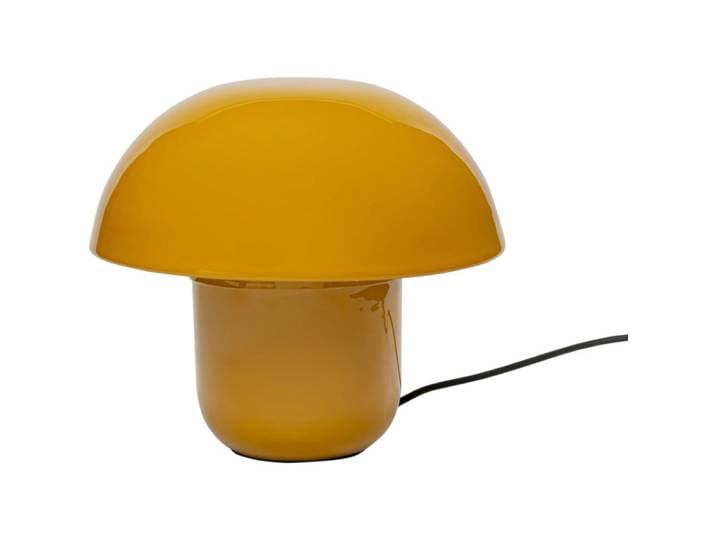 Lampe champignon en acier jaune