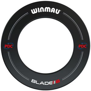 WINMAU Dart-Surround Blade 6 PDC, 807717, 1-teiliger Wandschutz, schwarz, Ø 68cm
