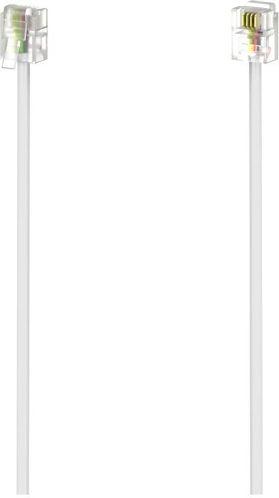 Cavo telefonico Hama 00201134 Plug White