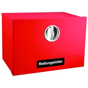 Kletter-Fix Rettungsleiterbox Typ A, signalrot, für Rettungsleitern bis 12 m Länge