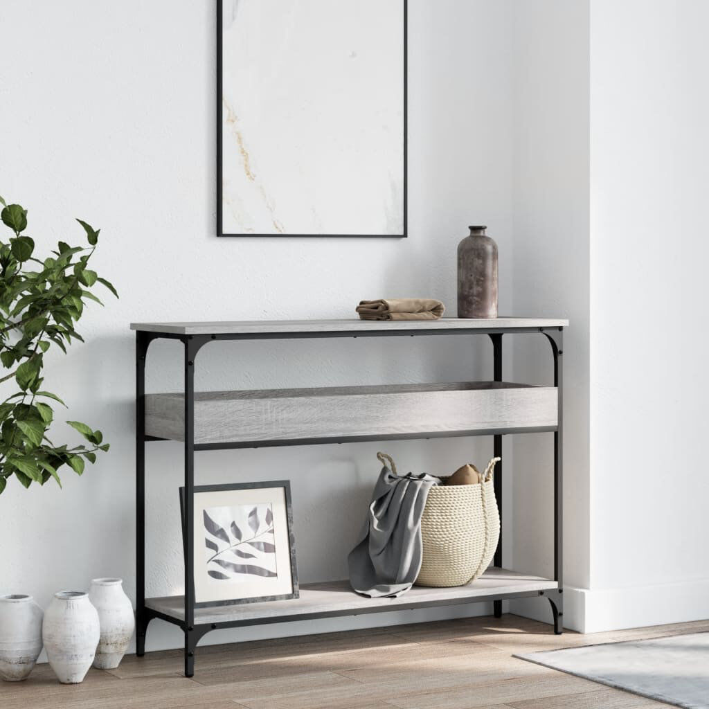 17 Stories Norrin Console Table Grey Sonoma 75 H x 100 W x 29 D cm