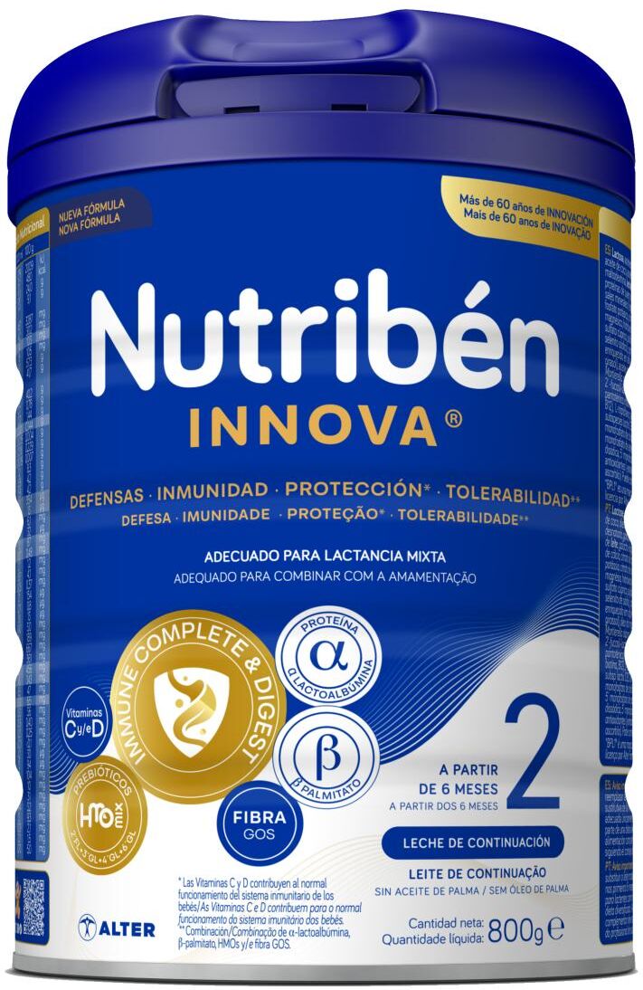 Nutribén® Leche infantil Innova 2 Nutribén.  (800 g)