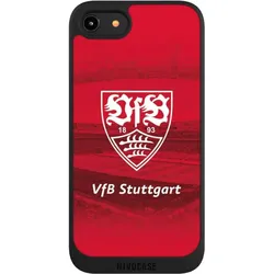 Nivocase Handyhülle für Apple iPhone 7 Hülle NIVOpure Case Schwarz Offizielles Lizenzprodukt Stadion VfB (Apple iPhone 7), Smartphone Hülle, Schwarz