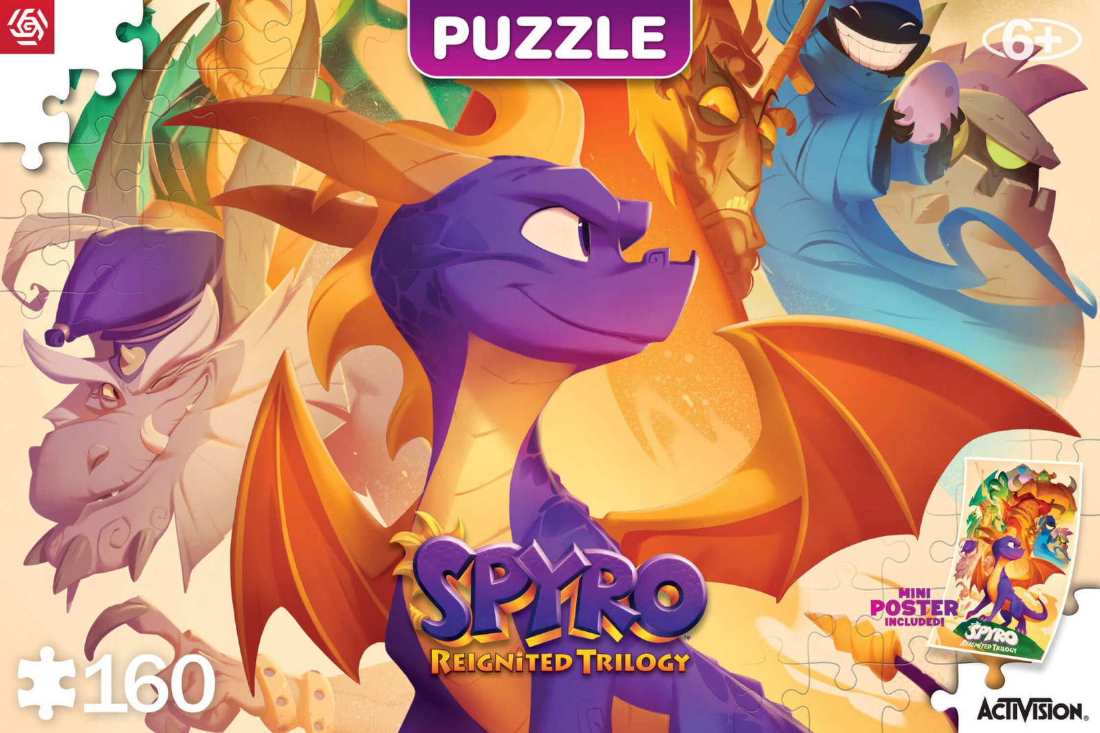 Gute Beute kinderspeelgoed Puzzel Spyro Reignited Trilogy Helden 160 onderdelen van Cenega