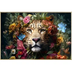 Glasbild (BH 120x80 cm) - bunt - BH 120x80 cm