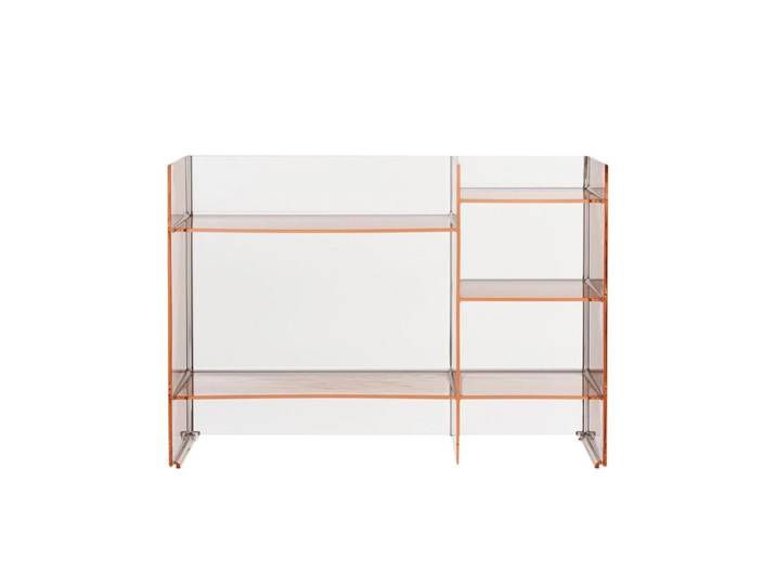 KARTELL by Laufen meuble de bain SOUND-RACK (Rose nude - PMMA transparent)