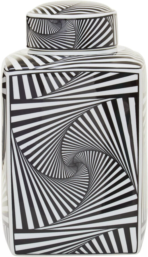 Ivy Bronx Maynes Decorative Jar 1 Black 39 H x 23 W x 23 D cm