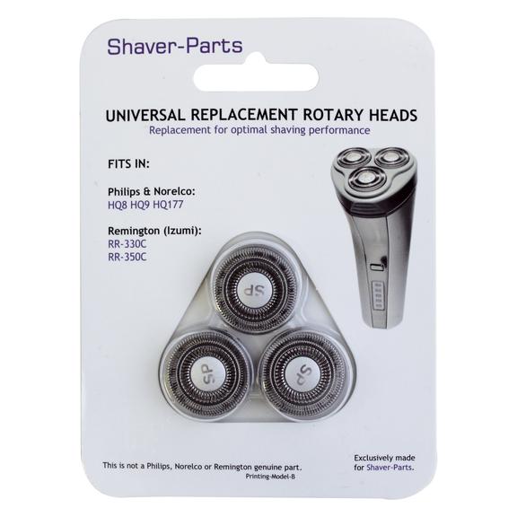 für Philips HQ8, HQ9, HQ177 und Remington RR-330C, RR-350C Scherkopf Schwarz 1 S (1x) (6669000850)