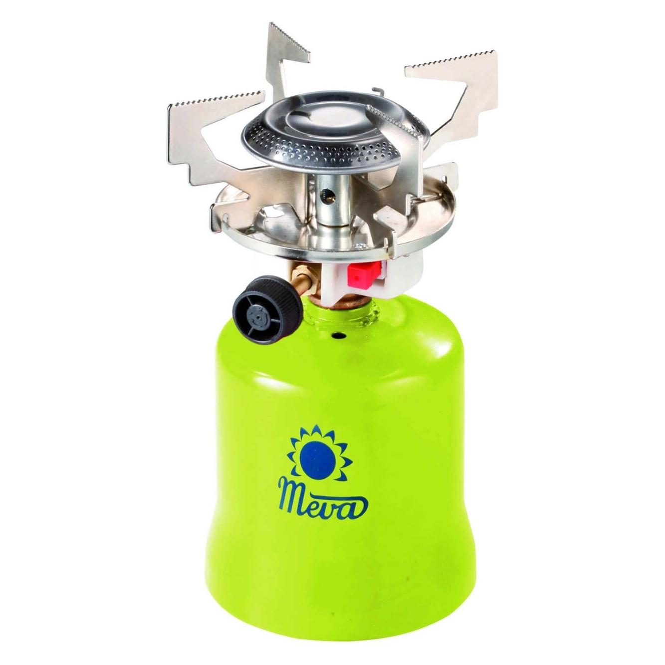 Meva Gas-Campingkocher mit punktierten Gaskartuschen FOCUS Piezozünder 1,4 kW (1713860031)