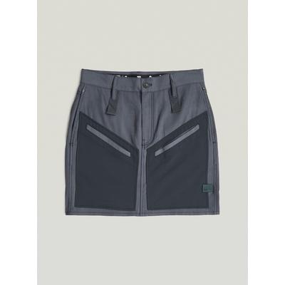 Jeanskleid G-STAR "Viktoria Tone On Tone Rock", Damen, Gr. 27, Normalgrößen, grau (india ink), Obermaterial: 90% Viskose, 10% Polyester, Kleider