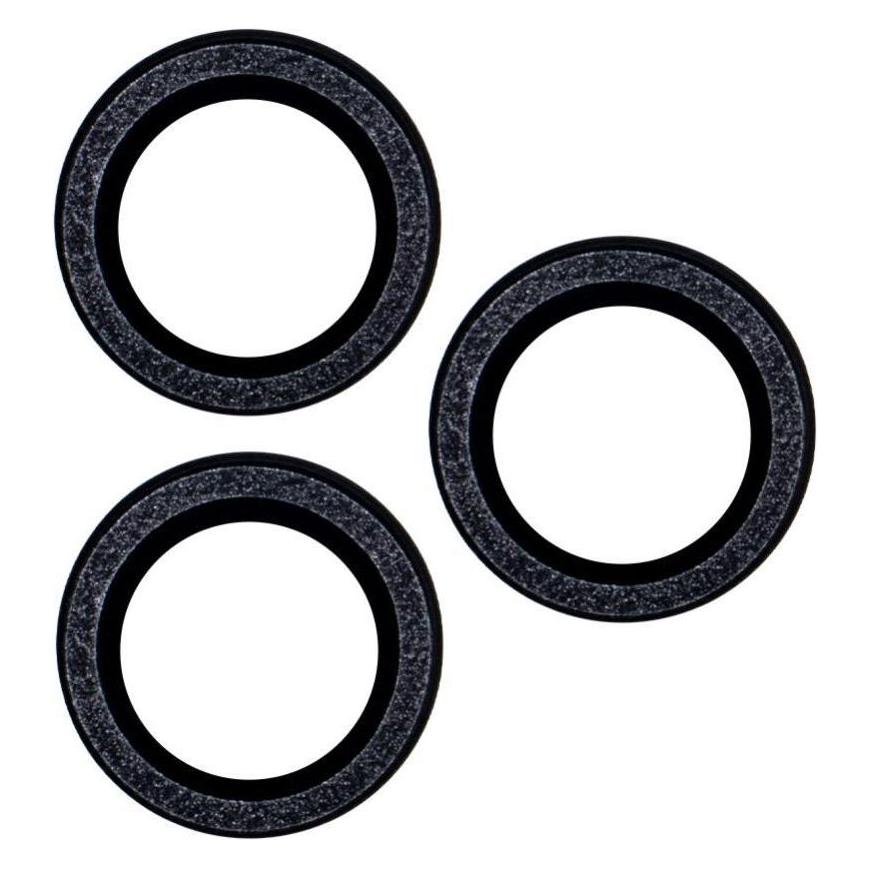 OEM Brillenglas-Set für iPhone 11 Pro Max schwarz glitzernd (3 Stück) (3 Stk., Apple iPhone 11 Pro Max) (44978541)