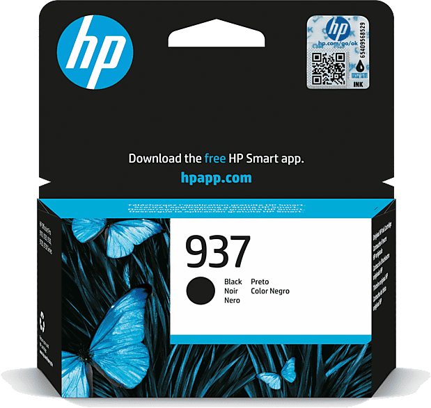 Cartucho de tinta - HP 937, Negro, 4S6W5NE