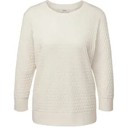 Tchibo - Strickpullover mit Struktur - Damen - Gr. XL - creme