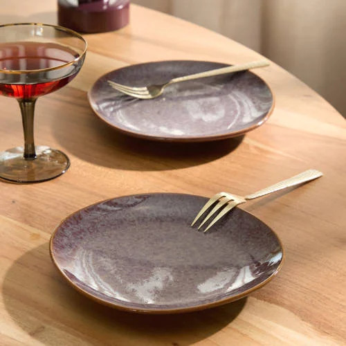 NOUS Living Organic gebaksbordje set van 2 Ø17 cm