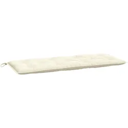 vidaXL Gartenbank-Auflage Creme 120x50x7 cm Oxford-Gewebe