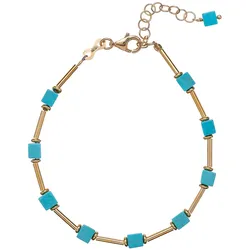 Alisia AL3790.01.069 Damen-Armband Silber Vergoldet mit Türkis