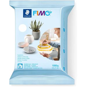 Staedtler Modelliermasse 8101-0 Fimo air Basic, lufthärtend, weiß, Blockmasse 1000g