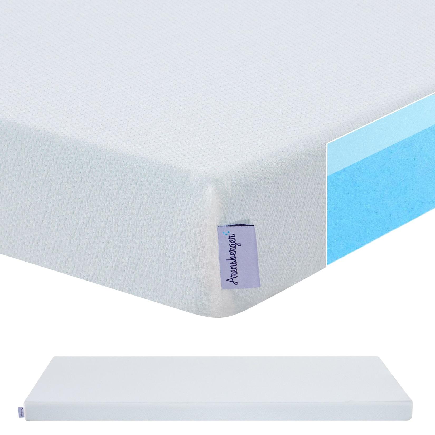 Arensberger Matratzen Topper LUXURY, 140x200cm, Gelschaum und Memory Gel Foam Matratzentopper, waschbarer Bezug, geeignet für Federkern & Matratzen, Matratzenauflage Höhe 10cm