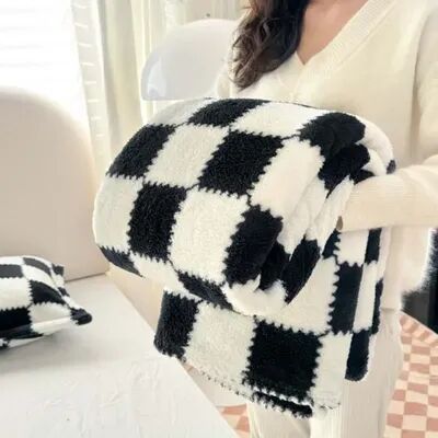 Shop Station Cute Panda Fleece Blanket Soft Flannel Throw Blanket For Sofa, Bed, Office & Travel black 27.56 39.37 In