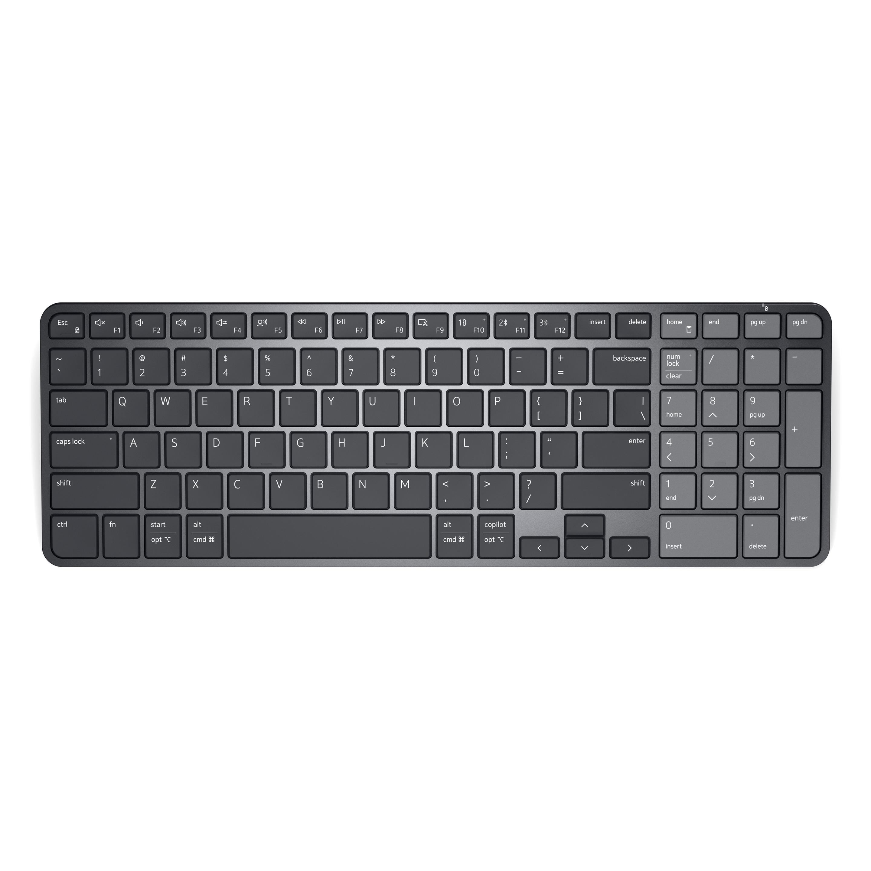 Dell Pro 7 Rechargeable Compact Keyboard KB746 German QWERTZ (DE, Kabellos) (KB746-BLK-GER)