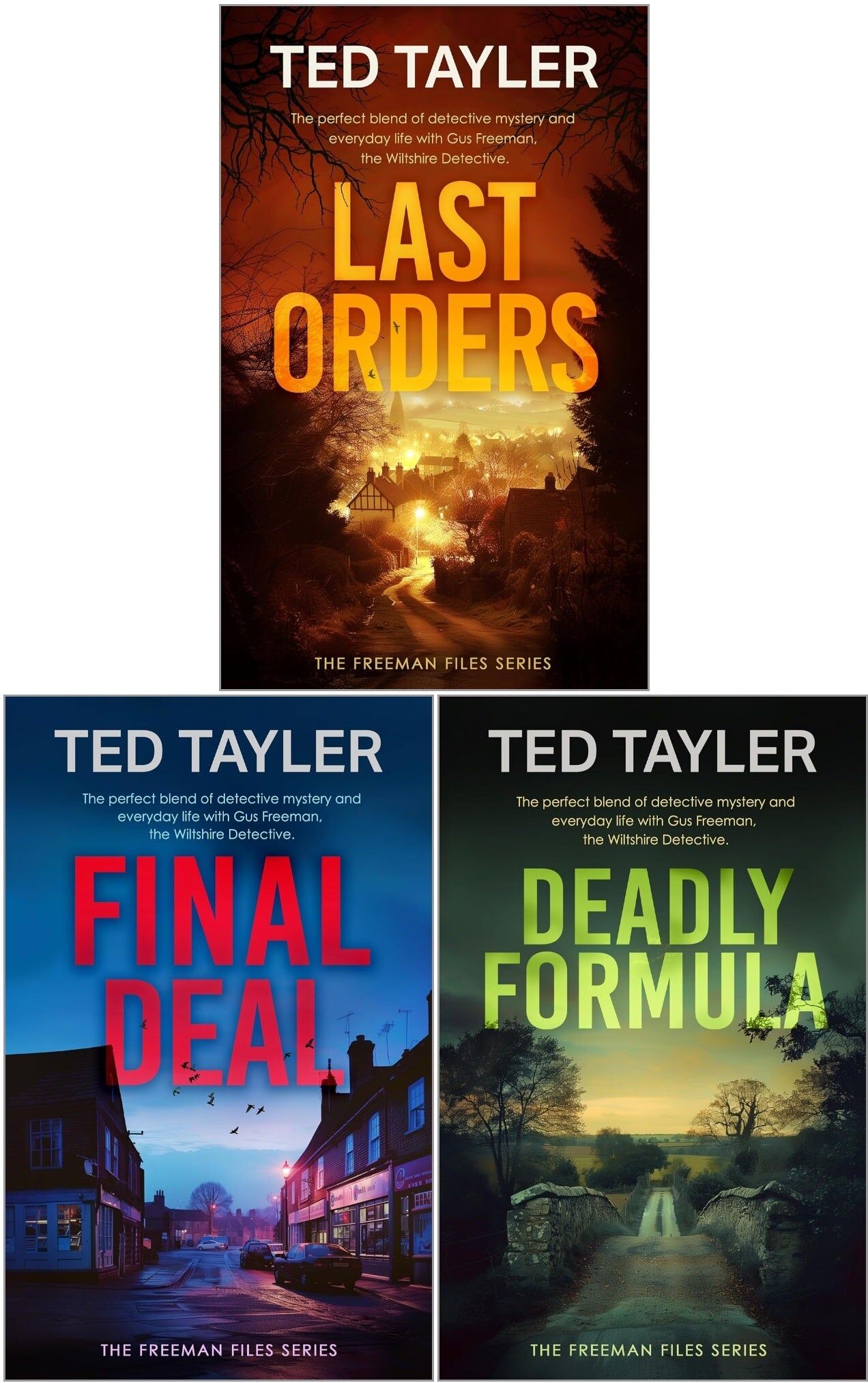 Vinci books The Freeman Files Cold Case Mysteries 3 Books Collection Set by Ted Tayler (Last Orders, Deadly Formula, Final Deal)