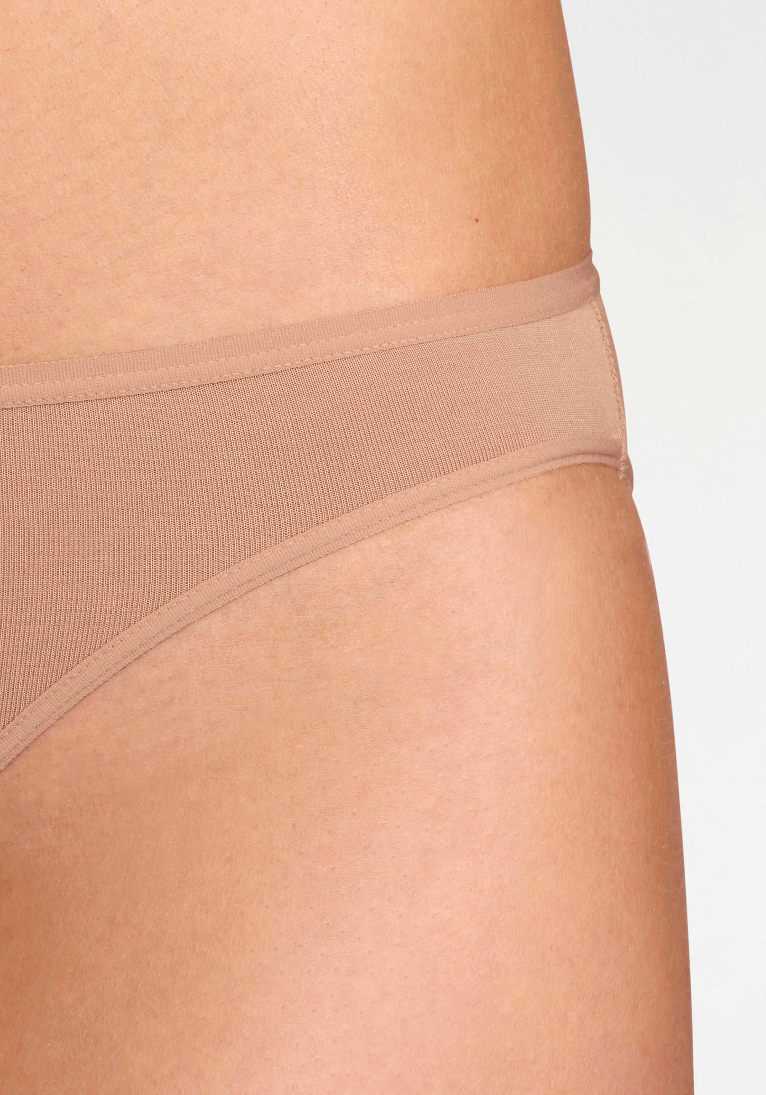 Bikinislip LASCANA "aus hochwertiger Modal-Qualität", Damen, Gr. 32/34, beige, Obermaterial: 94% Modal (TENCEL™), 6% Elasthan, unifarben, körpernah, Unterhosen Bikinislip