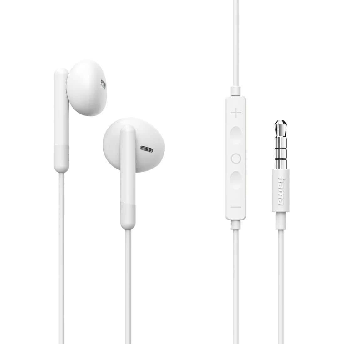 Hama In-Ear Kopfhörer kabelgebunden 221801 Noble (Weiß) 00221801
