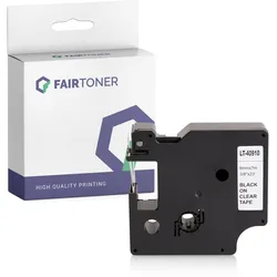 Kompatibel für Dymo LABELMANAGER Executive 640 Series (40910 / S0720670) Schriftband 9mm/7m Schwarz auf Transparent