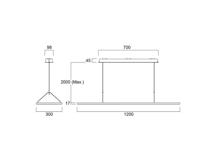 Sylvania Hängeleuchte Areum, dimmbar, weiß / opal, für Arbeitszimmer / Büro, Metall