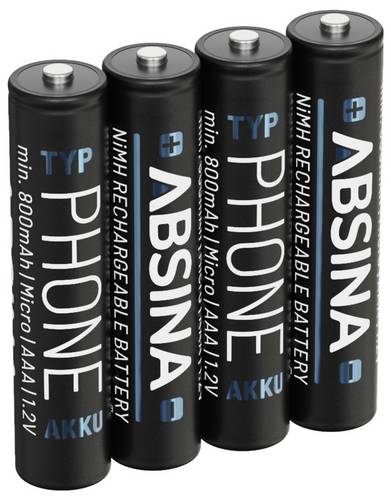 Absina Micro (AAA)-Akku NiMH 1.2V 4St.