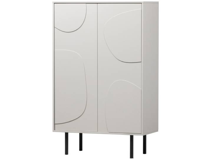 Lagerschrank CADIZ 85 x 135 cm Finish Nebelweiß