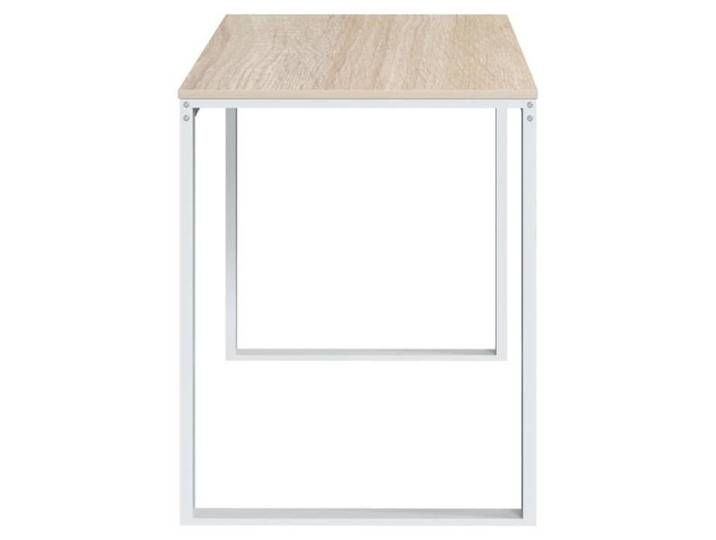 Bureau secrétaire contemporain résistance stabilité （1 pcs） Meuble de Bureau d'ordinateur Blanc et chêne 110x60x73 cm Aggloméré @25