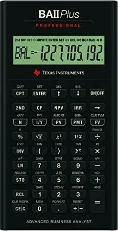 TEXAS INSTRUMENTS TI-BAII PLUS PRO