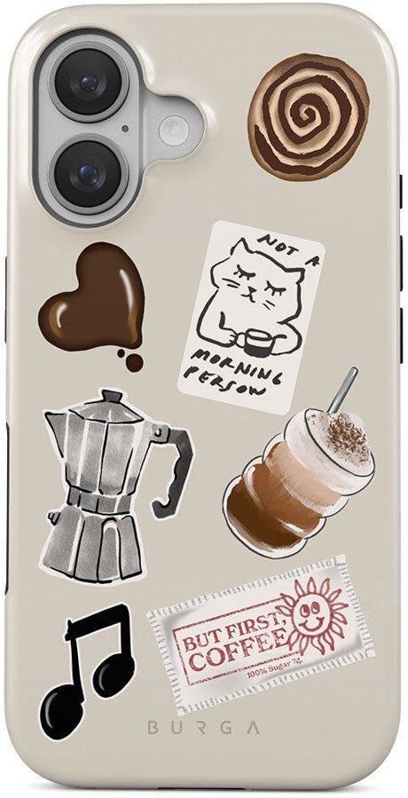 Burga iPhone 16 Tough Fashion Cover - Oat Milk Please