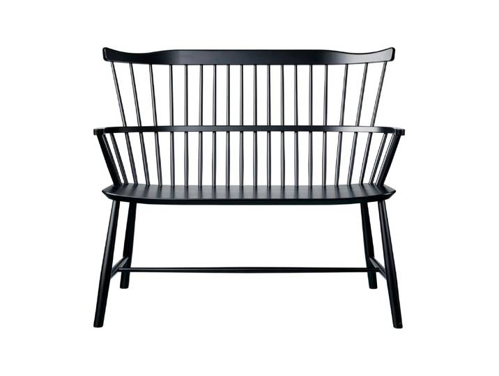 FDB Møbler J52D Bank Beech black painted