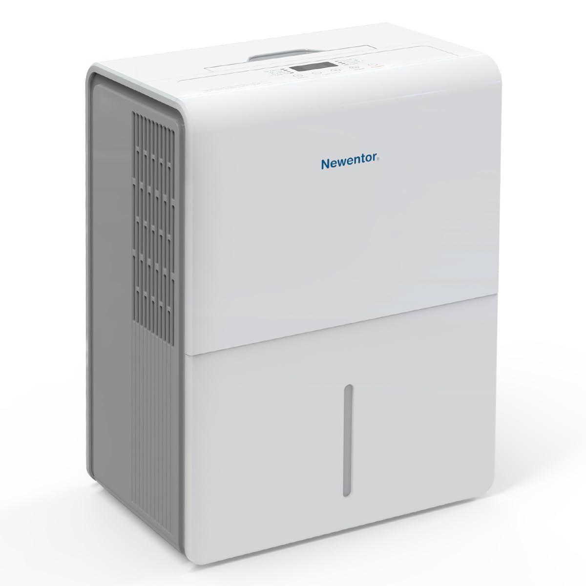 Newentor Luftentfeuchter 25L/24h, Für 215m³/80m² Räume - 3 fache Geräuschredukti