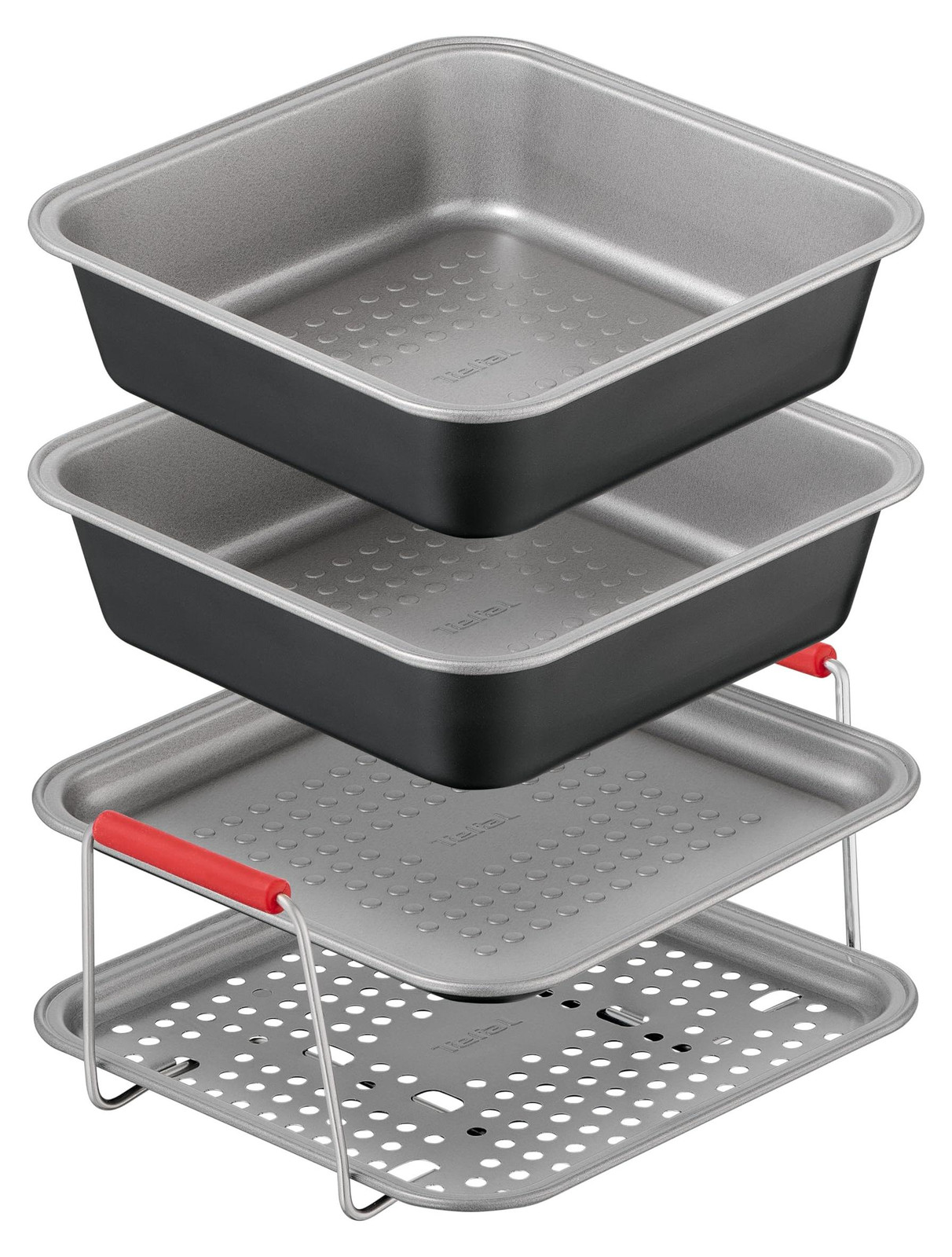 Tefal Dail'Easy 4-delige accessoires set voor heteluchtfriteuse inclusief rooster met gaatjes