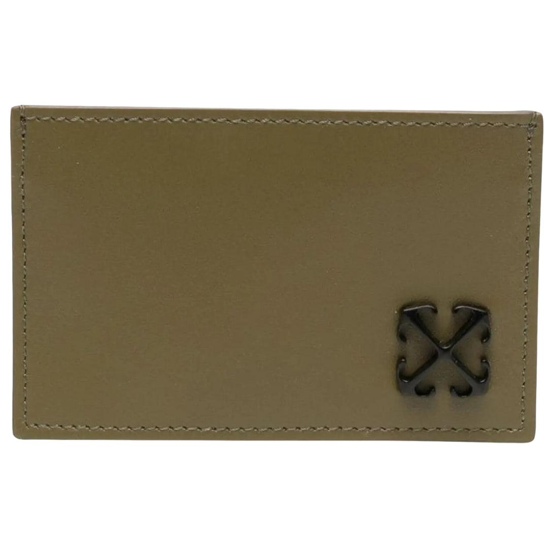 Off-white Jitney Simple Card Case Militärgrün Accessoires